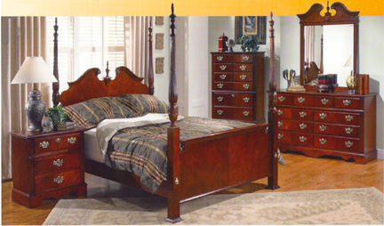 Jamestown Cherry Bedroom Suite