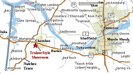 Map to TruloveStyle Showroom & Warehouse.