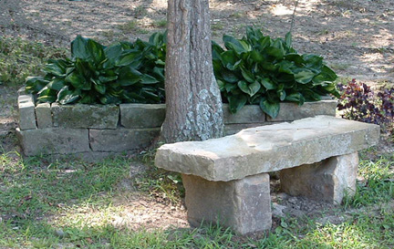 Natural Sandstone Bench